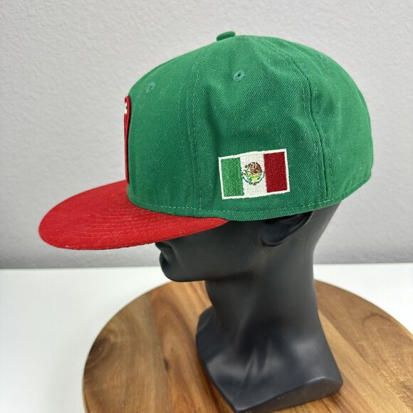 New Era 59Fifty Mexico World Baseball Classic Hat Cap Fitted 7 1/8 Green - Picture 4 of 6
